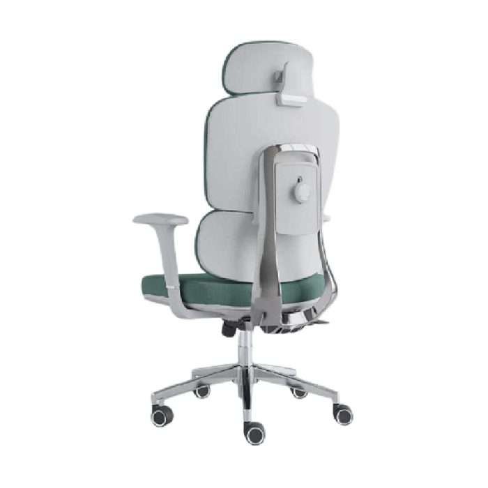 Drams 637AB Ergonomic Adjustable 3D Armrest Fabric Office Chair White