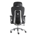 Dreams 637AB Ergonomic Adjustable 3D Armrest Fabric Office Chair- Black.