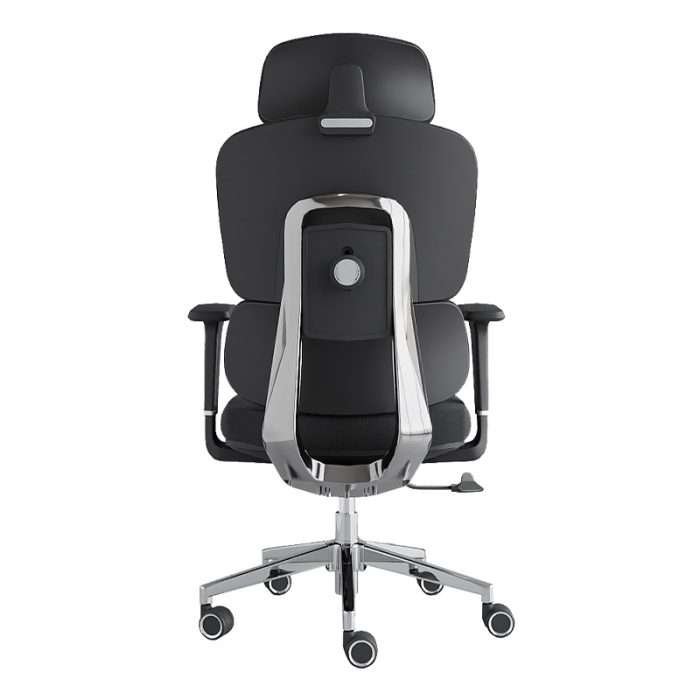 Dreams 637AB Ergonomic Adjustable 3D Armrest Fabric Office Chair- Black.
